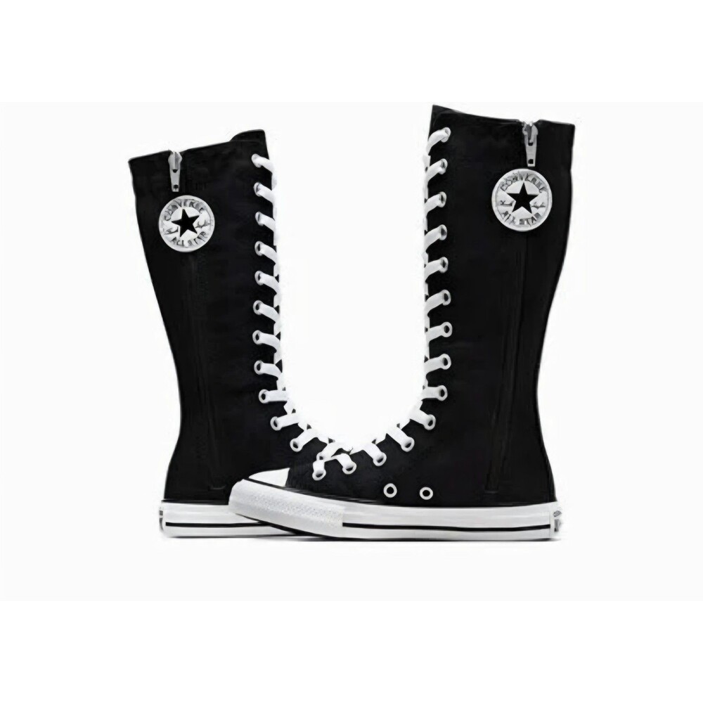 New Converse Chuck Taylor All Star XX Hi Knee High Black Boots Youth Size 3